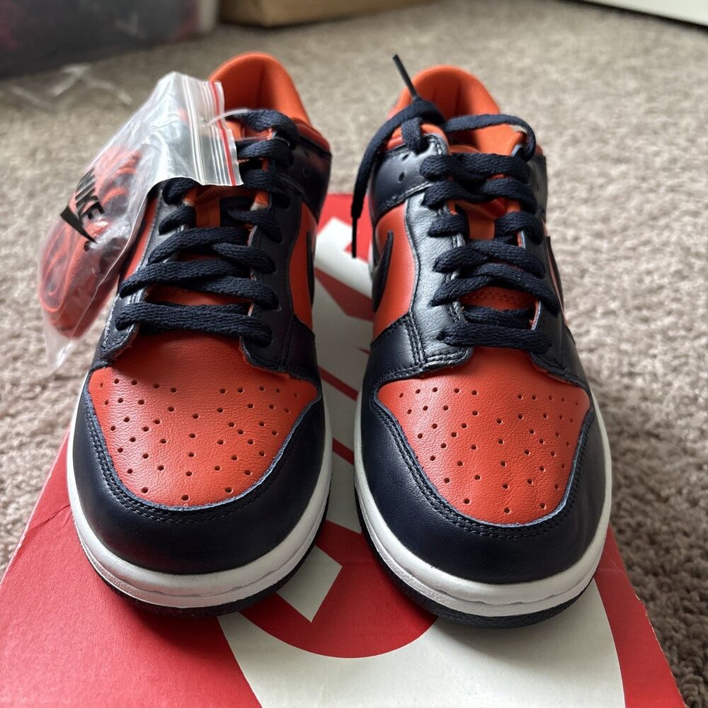 Nike Dunk SP Low Champ Colors Orange Blue Leather CU1727-800 Men's Size 6 New